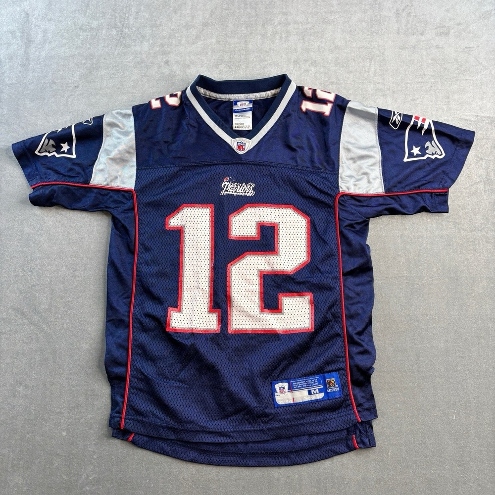 Reebok‎ NFL Tom Brady #12 Patriots Jersey Youth M Size 10-12 - Women's XS